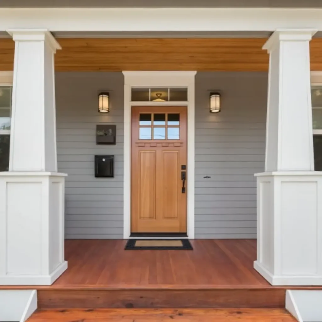 a front porch of a house